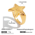 Versatile Stainless Steel Metal Star Rings