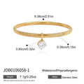 Punk Geometric Zircon Pendant Bracelet