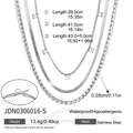 Square Zircon Pendant Crystal Tennis Chain Necklace